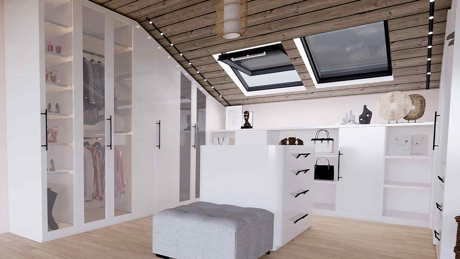 Çatı Eğimli Dolaplar